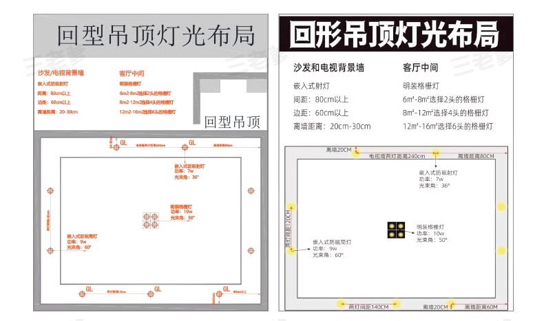 图片[12]-无主灯灯光及天花吊顶设计案例电路电气平面图施工图cad图纸模板-大怪兽分享