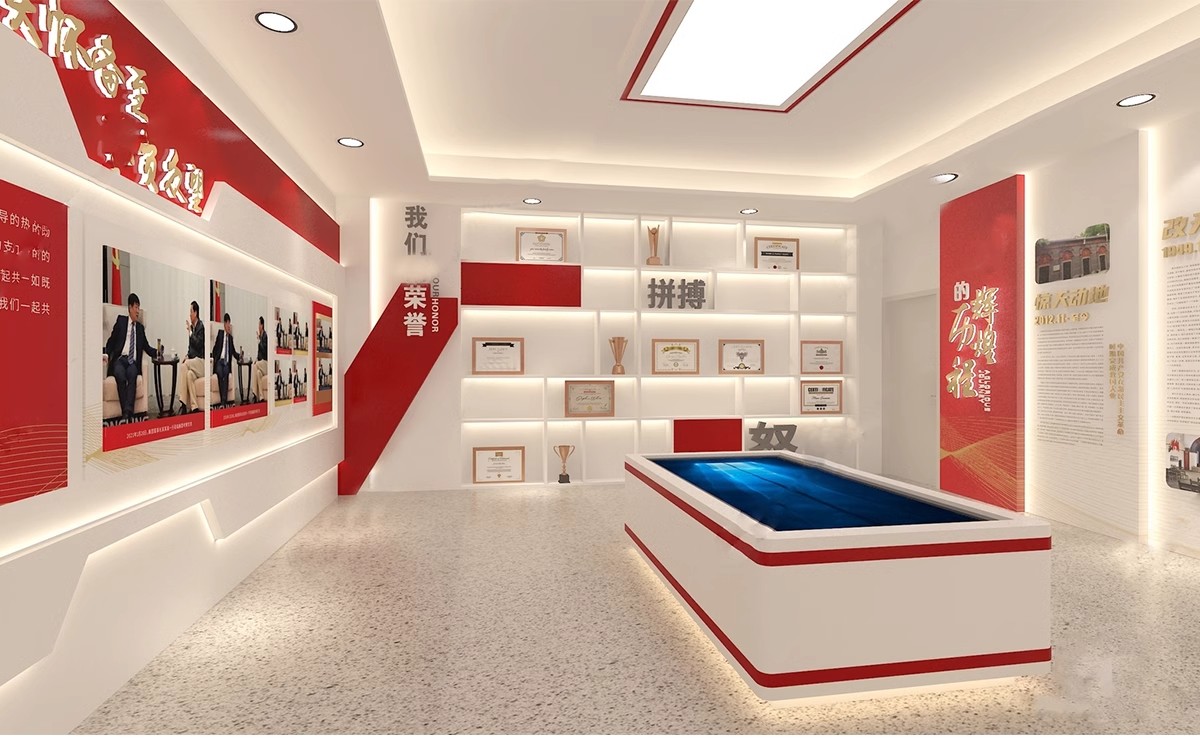 图片[9]-红色文化展厅 室内主题荣誉墙纪念馆展览馆博物馆草图大师SU模型-大怪兽分享