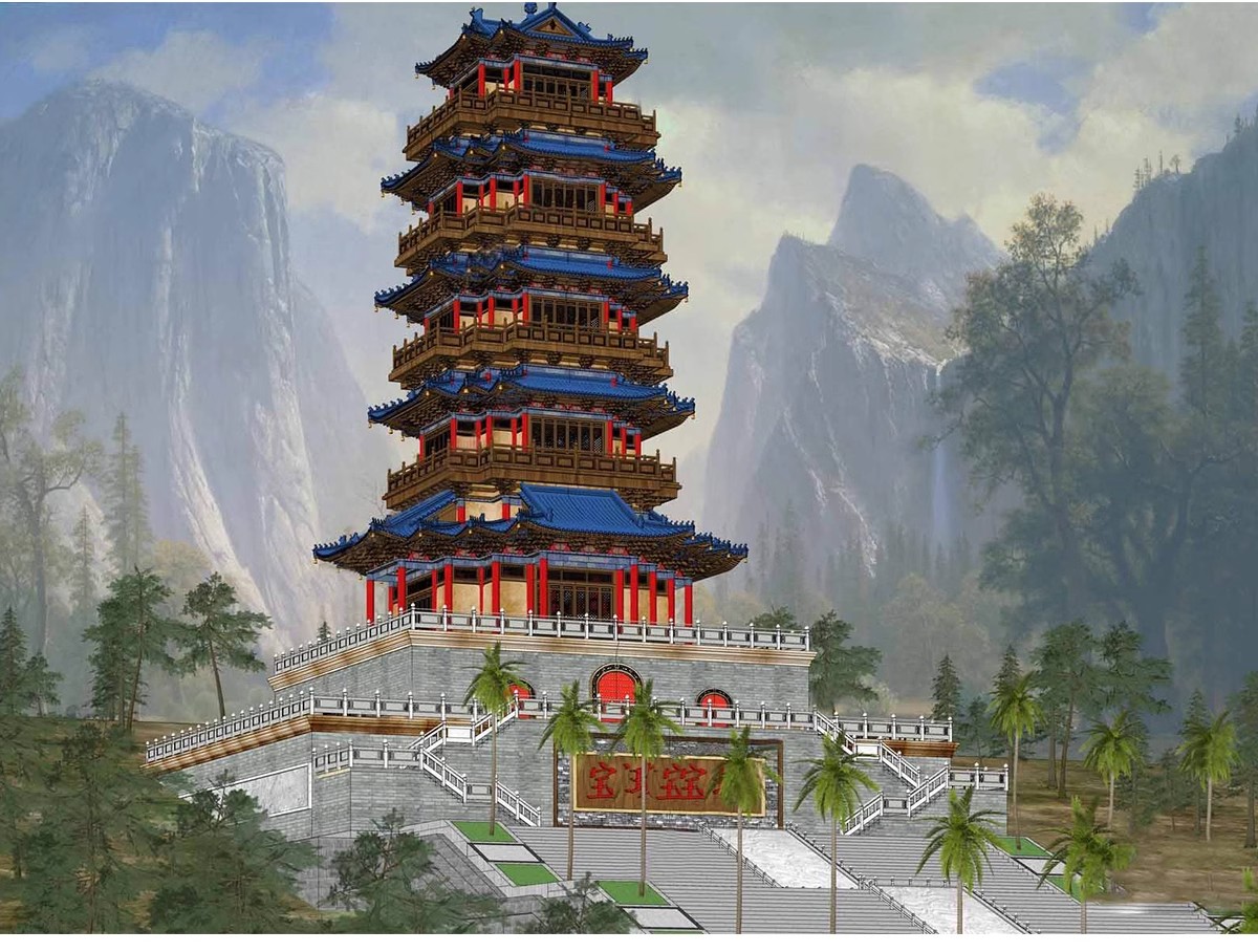 图片[11]-草图大师古建su模型 中式古建筑sketchup亭子城墙牌楼设计素材库-大怪兽分享