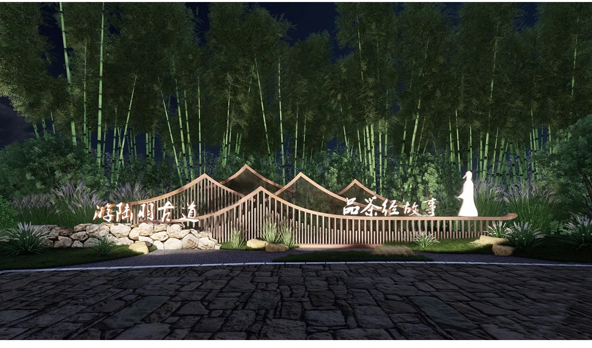 图片[12]-新中式轻奢背景墙SU模型 山水格栅云纹瓦片构件草图大师Sketchup-大怪兽分享