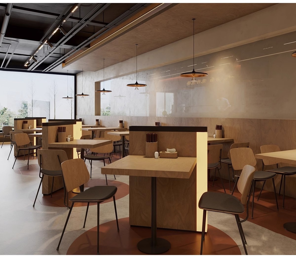 图片[12]-草图大师新中式风格餐饮店铺门头中餐厅餐馆快餐店室内设计SU模型-大怪兽分享