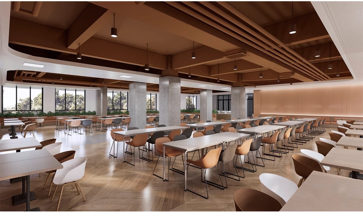 图片[11]-餐厅企业公司学校大学生员工食堂SU模型 CAD施工图快餐厅草图大师-大怪兽分享