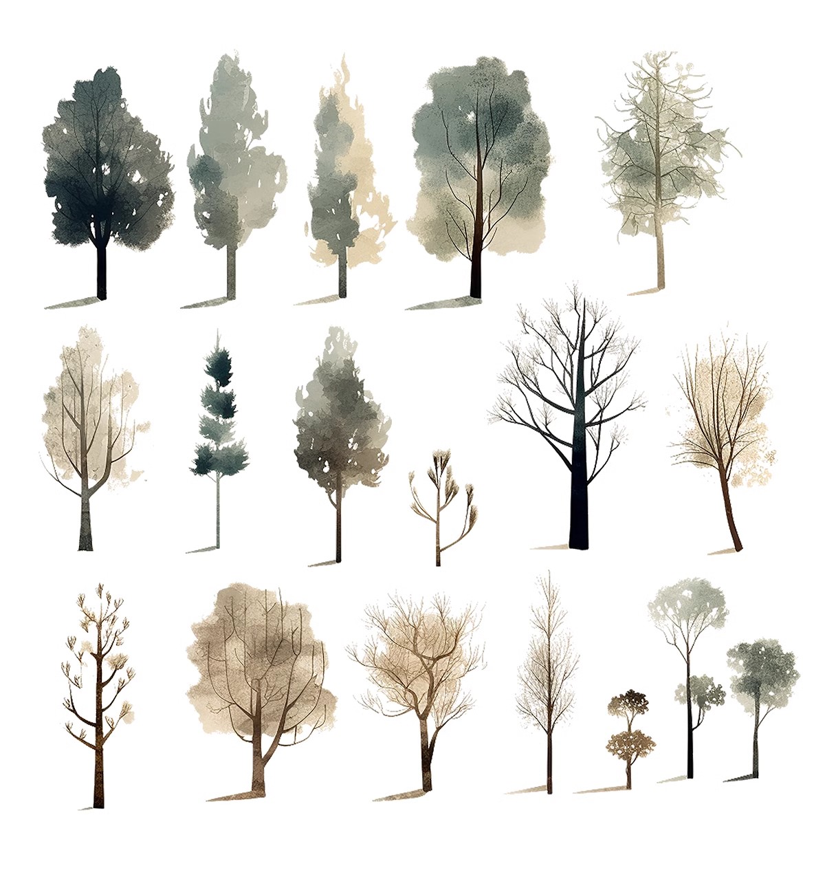 图片[12]-绿色纹理树PS素材竞赛风拼贴风小清新简约绿地鸟瞰轴测PSD文件PNG-大怪兽分享