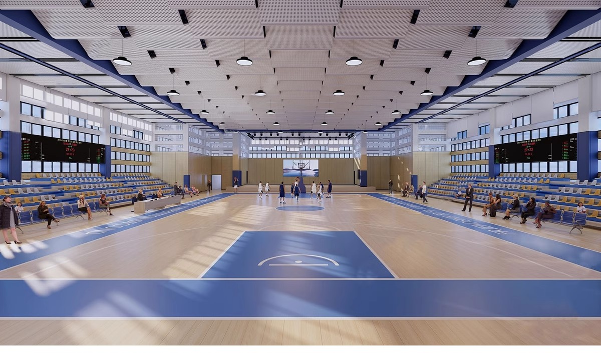 图片[12]-学校体育馆SU模型 室内运动场篮球馆网球游泳馆CAD施工图草图大师-大怪兽分享