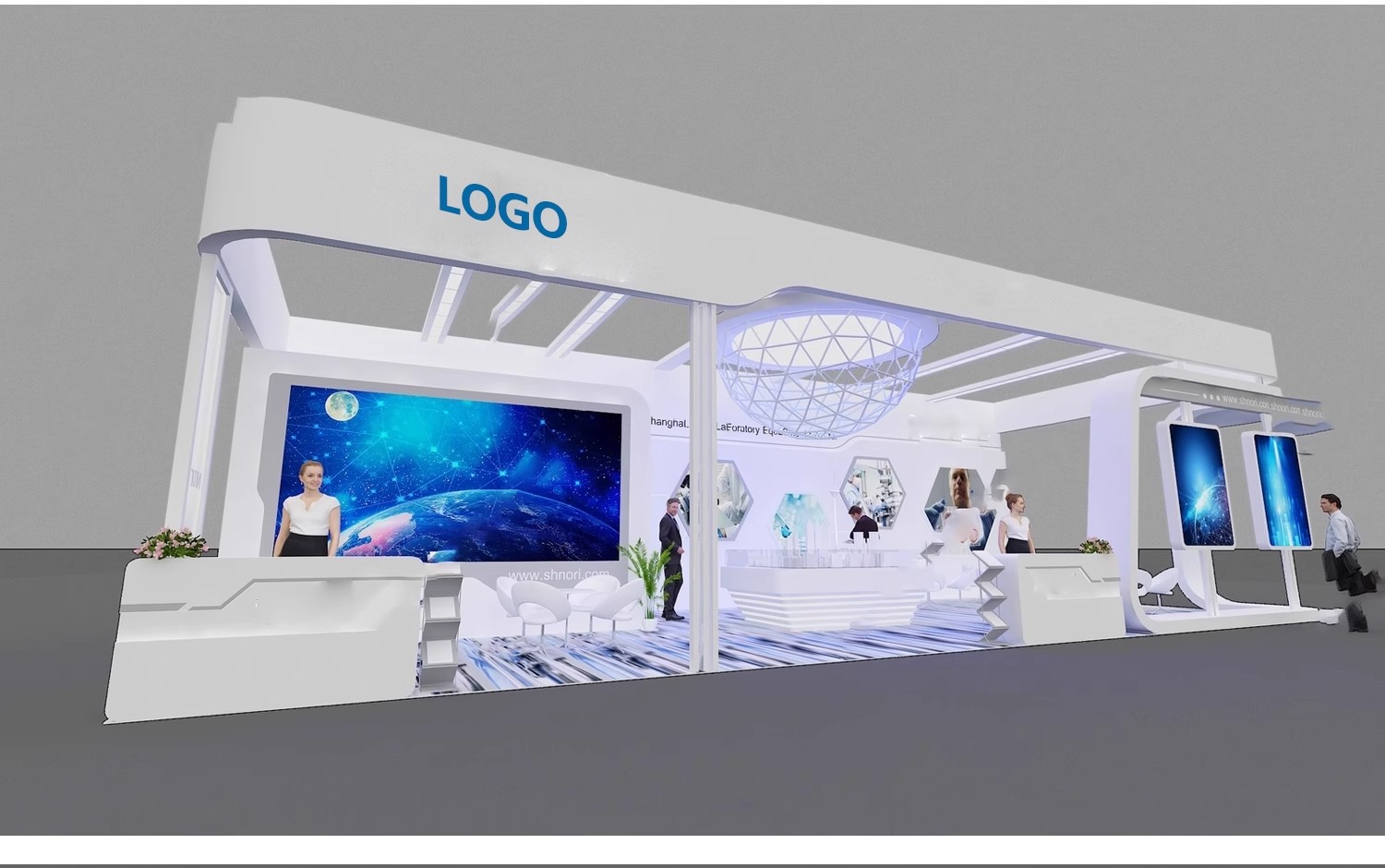 图片[11]-2025展览展会展厅展台展示设计3d模型配CAD施工图3dmax效果图素材-大怪兽分享