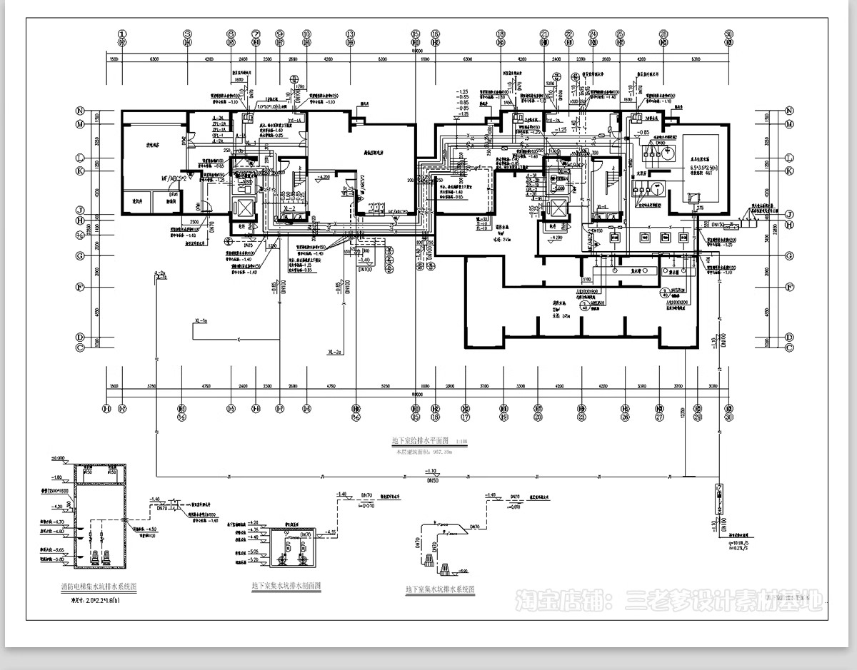 图片[12]-消防给排水电气系统图CAD施工图 工装纸配电强弱电水电全套设计图-大怪兽分享