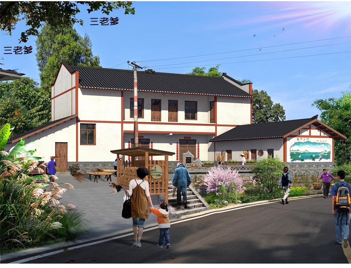 图片[12]-乡村住宅房屋建筑民居民房乡镇沿街楼房农村老房子改造su模型素材-大怪兽分享