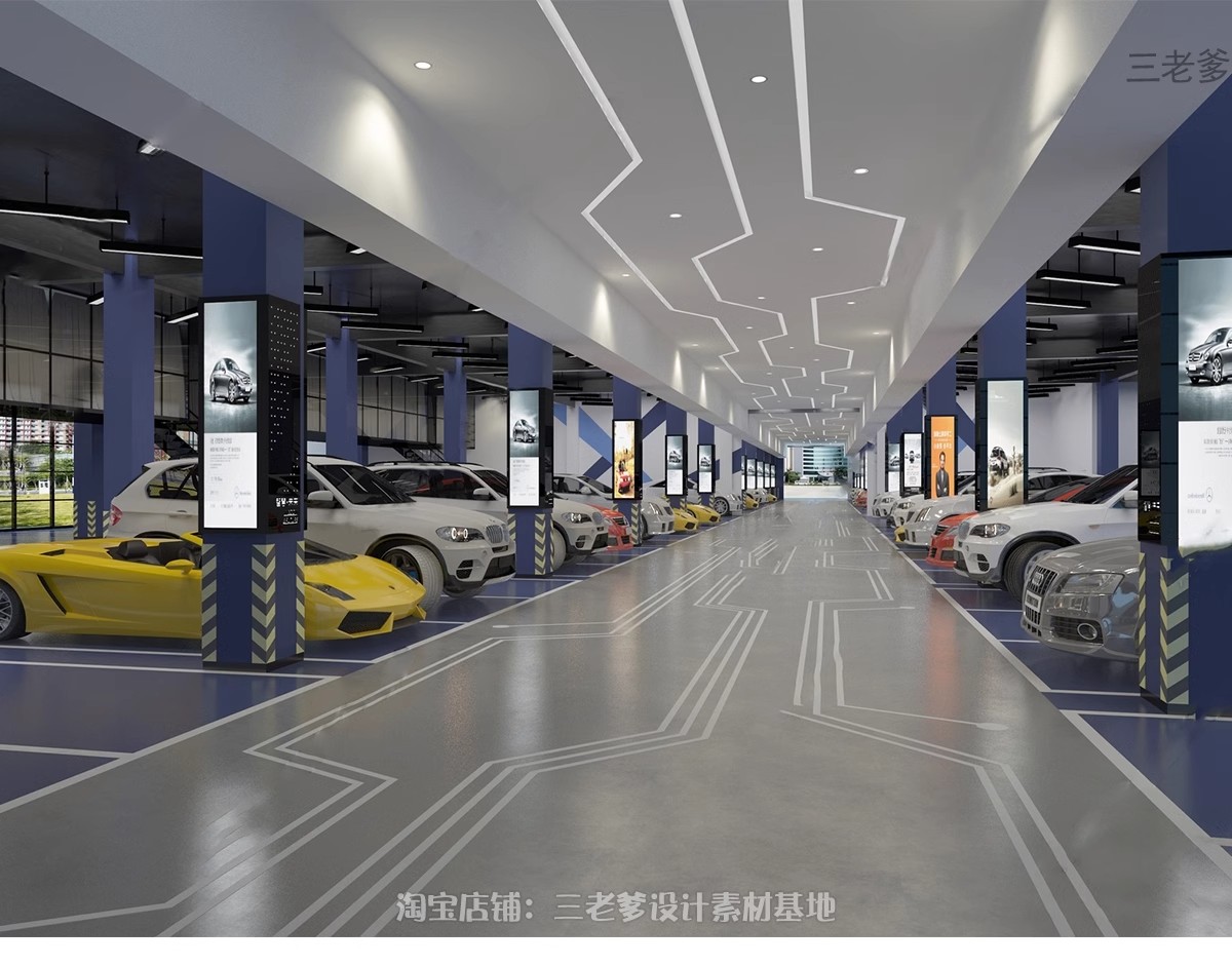 图片[12]-汽车展厅3d模型4S专卖店美容维修装修cad施工图设计3dmax效果图SU-大怪兽分享