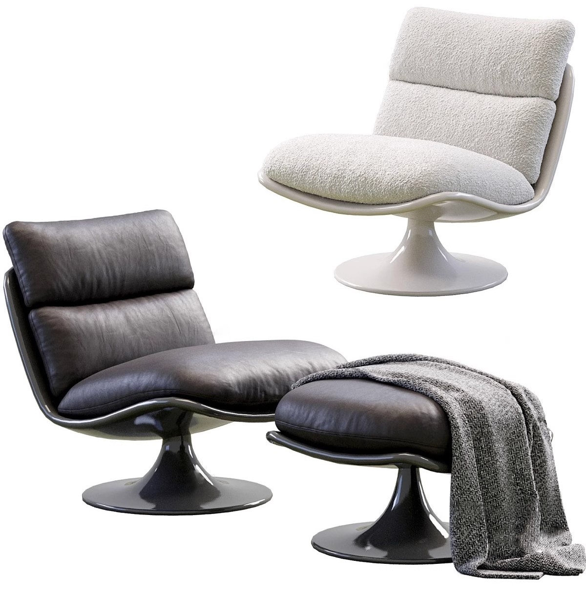 图片[12]-休闲沙发SU模型 办公室等待休息区商场接待多人单体工装草图大师-大怪兽分享