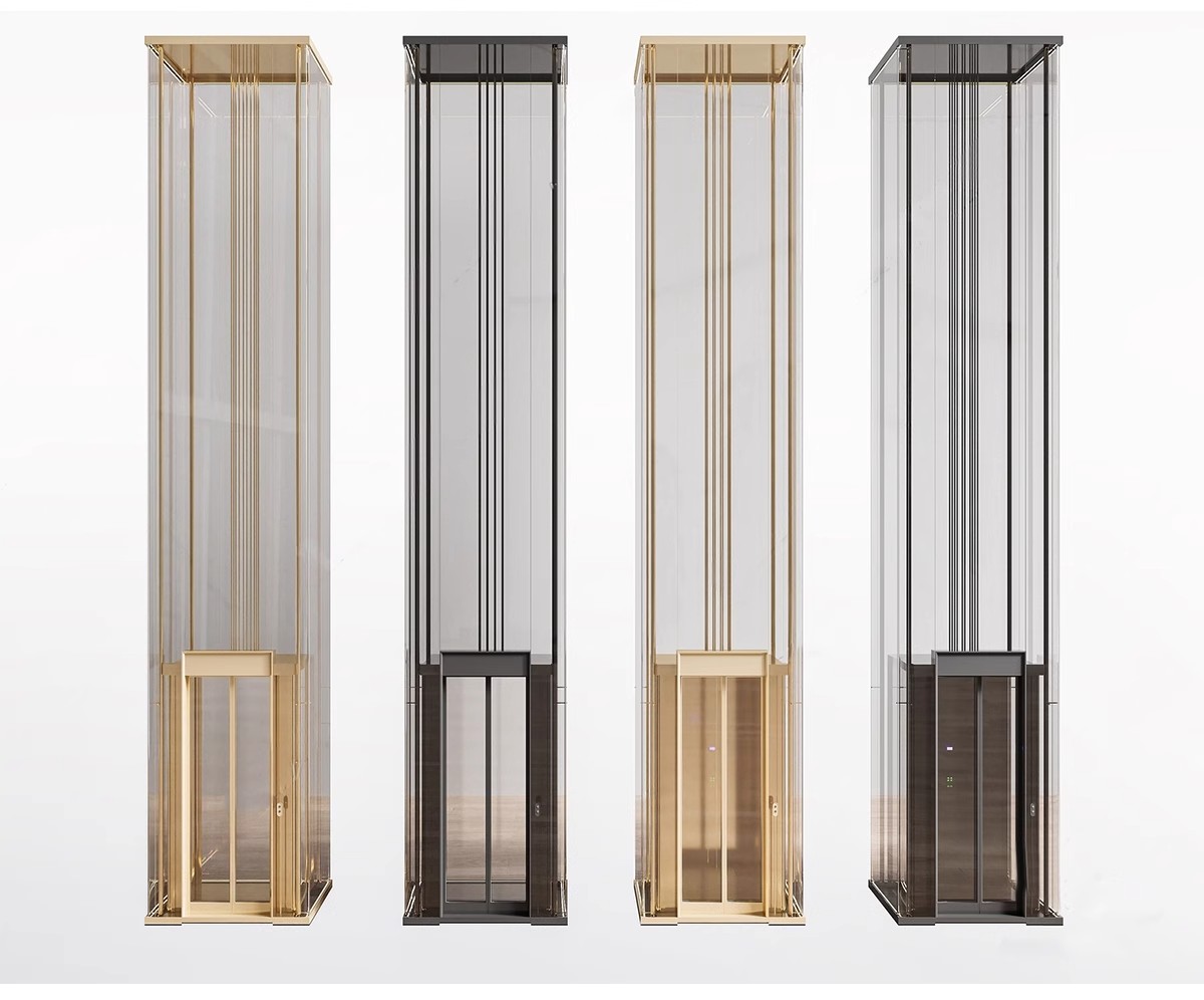 图片[12]-现代电梯门SU模型垂直升降客梯商场观光电梯玻璃货梯轿厢草图大师-大怪兽分享