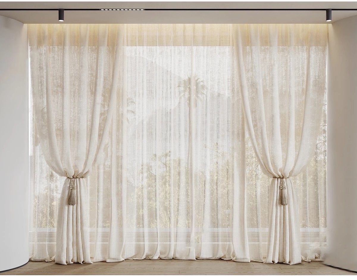 图片[12]-客厅卧室软装现代布艺罗马杆窗帘纱帘帷幔遮光拉帘SU模型草图大师-大怪兽分享