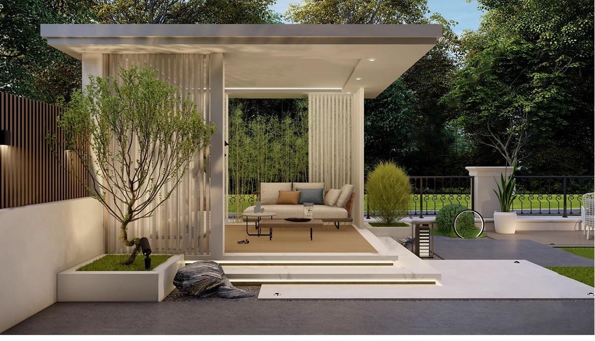 图片[12]-现代新中式庭院花园亭子会客厅铝合金景观亭铝艺休闲凉亭su模型-大怪兽分享