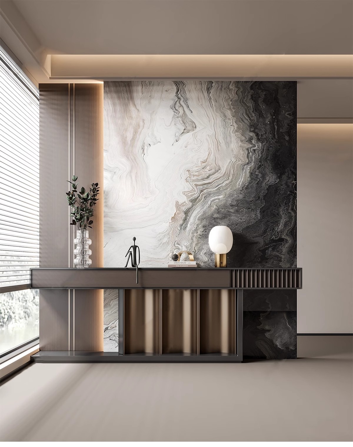 图片[11]-家装入户玄关屏风效果图玻璃隔断现代装饰装修设计家居室内参考图-大怪兽分享