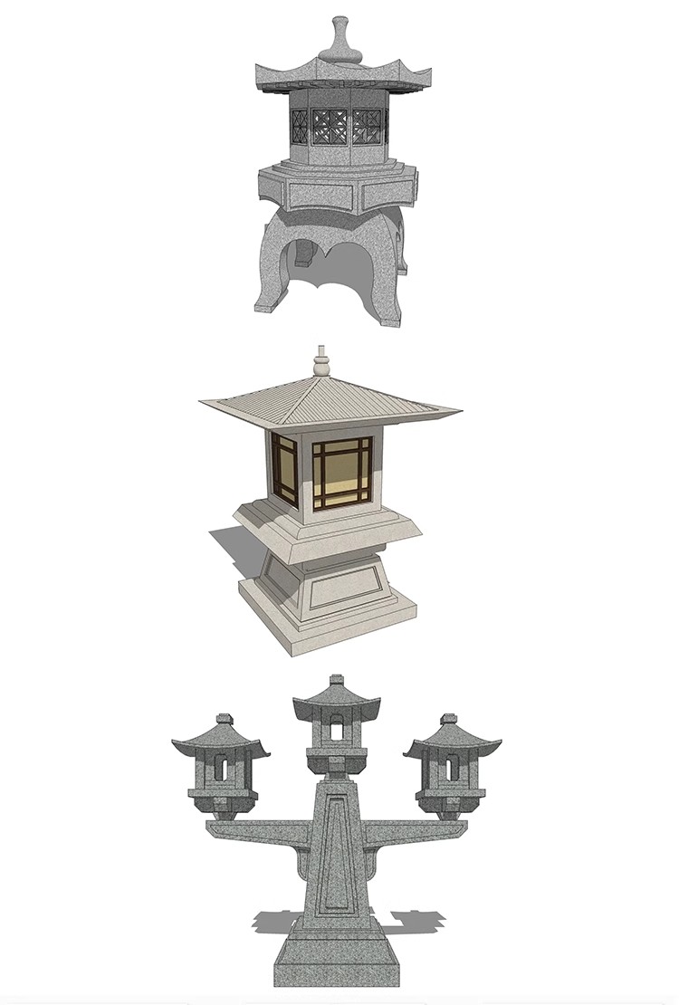 图片[33]-室外照明灯具园林景观灯路灯石灯Sketchup草图大师素材SU模型库-大怪兽分享