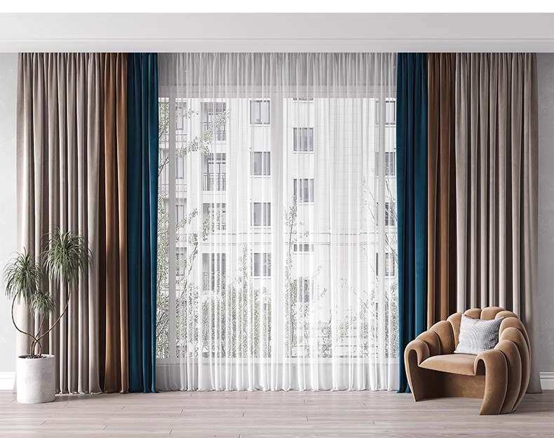 图片[32]-客厅卧室软装现代布艺罗马杆窗帘纱帘帷幔遮光拉帘SU模型草图大师-大怪兽分享