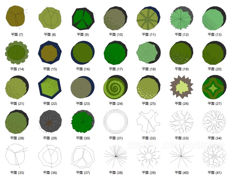 图片[49]-园林景观庭院植物三维真实花草树木乔木花卉灌木草图大师SU模型库-大怪兽分享