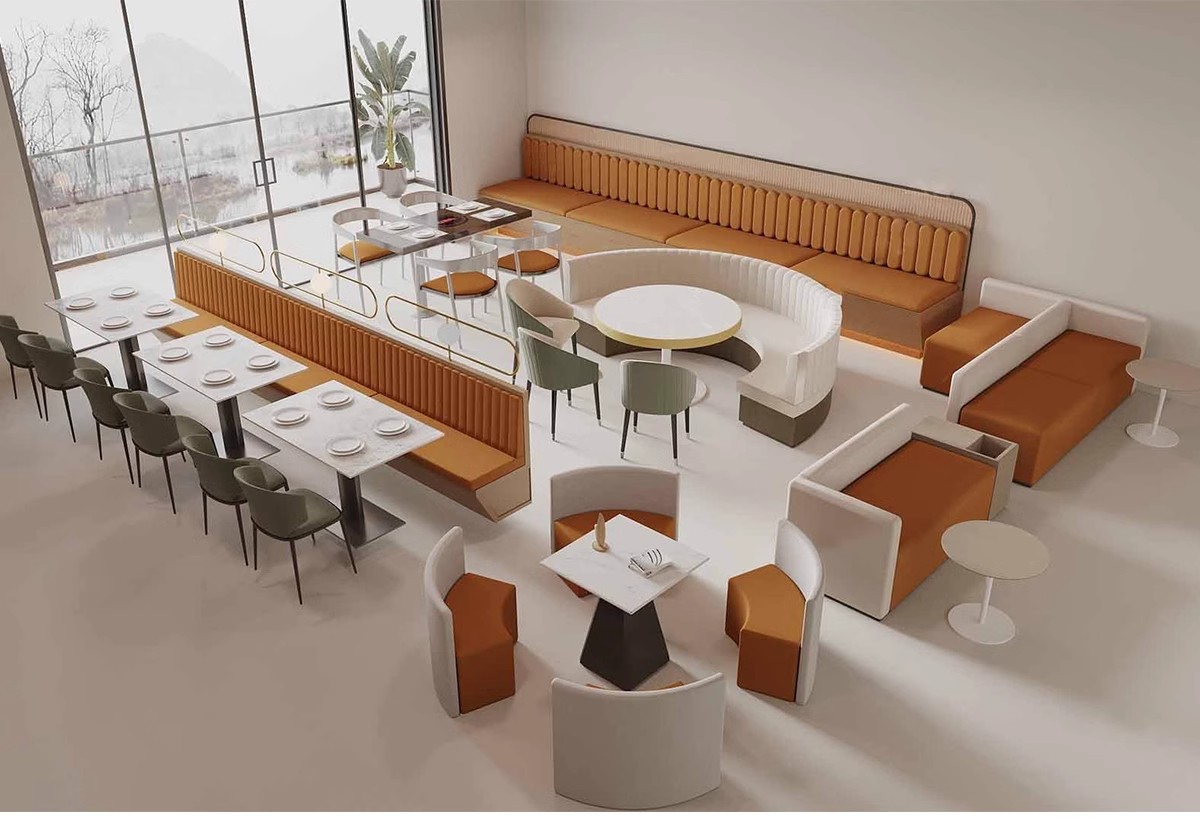 图片[13]-现代北欧咖啡厅餐厅火锅店甜品奶茶店卡座坐椅草图大师SU模型素材-大怪兽分享