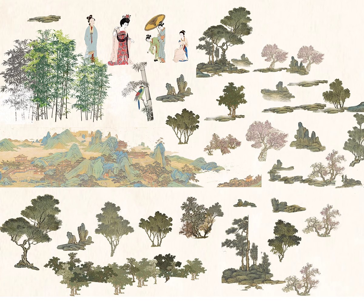 图片[12]-古风竞赛风拼贴建筑景观鸟瞰图psd效果图立面人物植物ps免扣素材-大怪兽分享