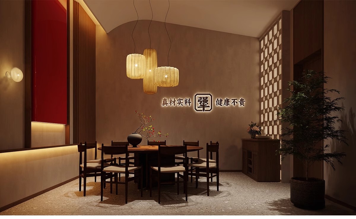 图片[13]-侘寂风餐厅室内设计饭店奶茶店咖啡厅餐饮空间工装草图大师SU模型-大怪兽分享