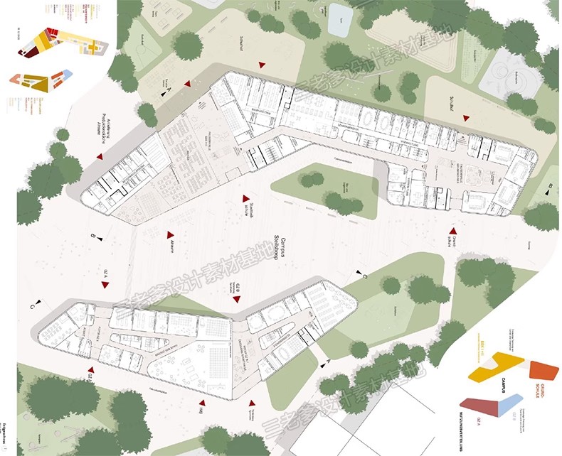 图片[13]-平面树植物ps笔刷小清新水彩树乔木灌木总平面图灰色彩平植物笔刷-大怪兽分享