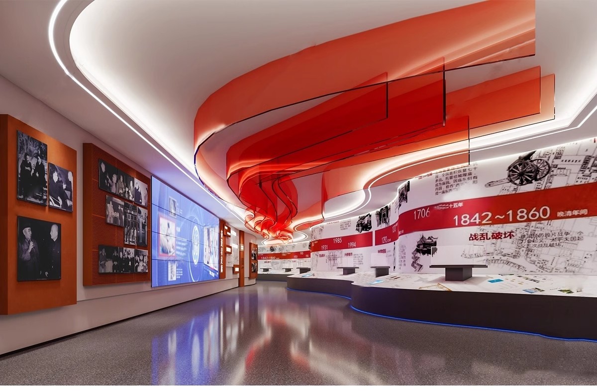 图片[10]-红色文化展厅 室内主题荣誉墙纪念馆展览馆博物馆草图大师SU模型-大怪兽分享