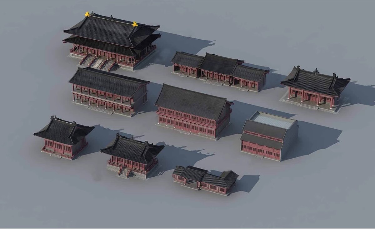 图片[12]-草图大师古建su模型 中式古建筑sketchup亭子城墙牌楼设计素材库-大怪兽分享