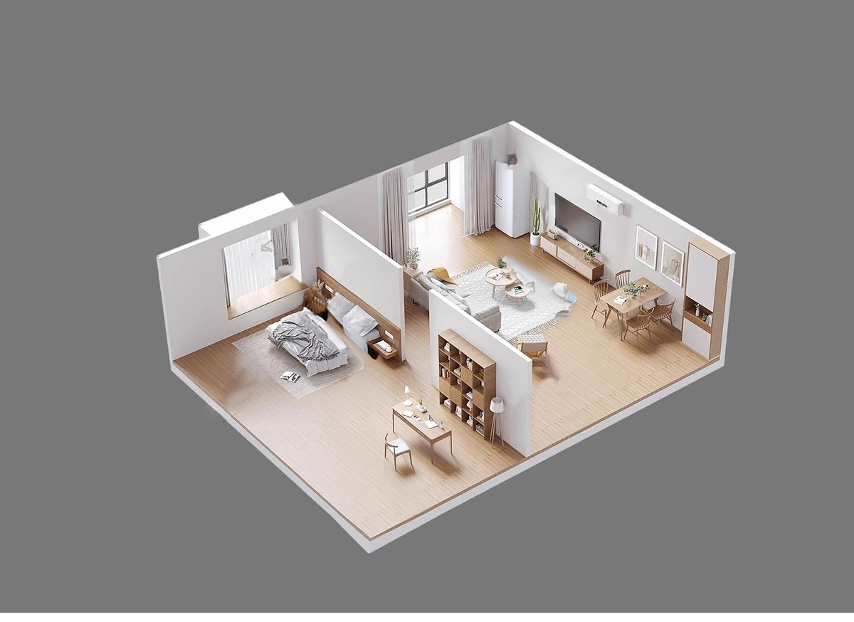 图片[22]-家装全屋整套客厅卧室厨房北欧现代新中式整体全套室内设计SU模型-大怪兽分享