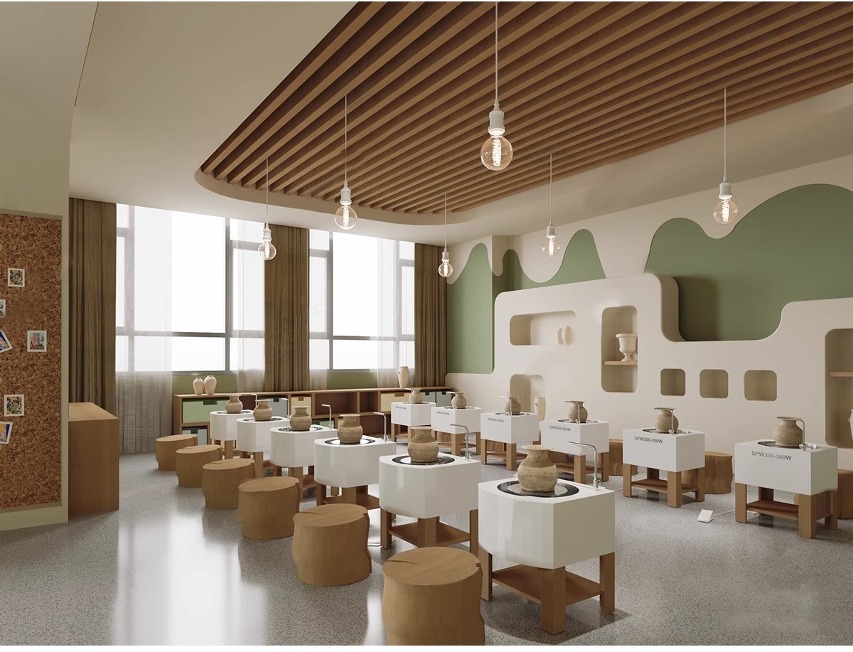 图片[13]-DIY手工坊木工陶艺馆幼儿园教室美工木作培训工坊草图大师su模型-大怪兽分享