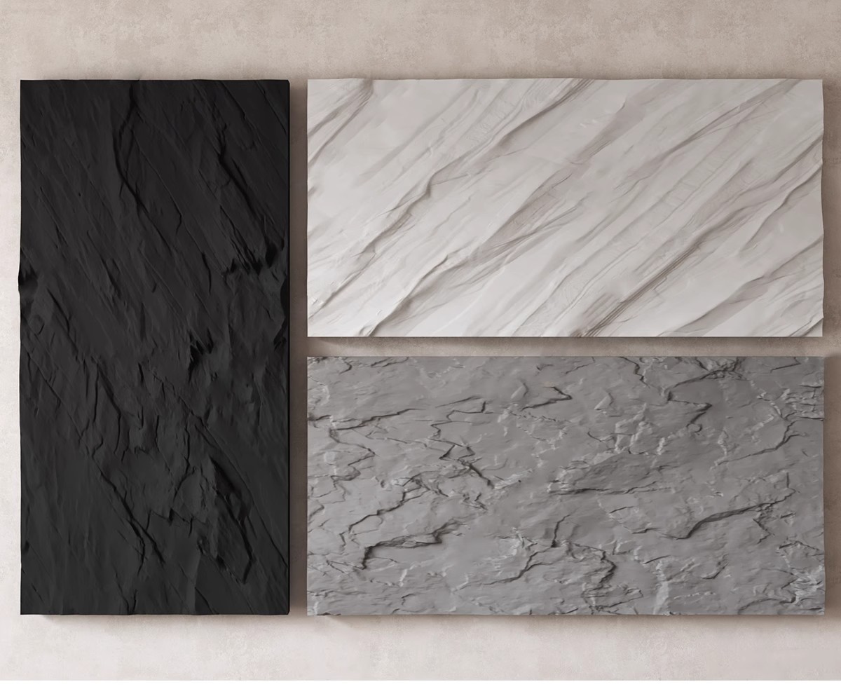 图片[13]-毛石墙面文化石熔积岩水泥石墙岩石浮雕背景墙草图大师单体SU模型-大怪兽分享