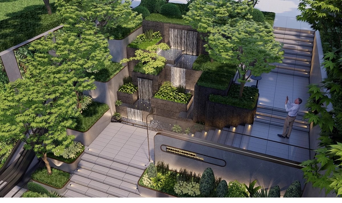 图片[13]-下沉式庭院私家花园别墅天井室内造景景观植物小品su模型草图大师-大怪兽分享