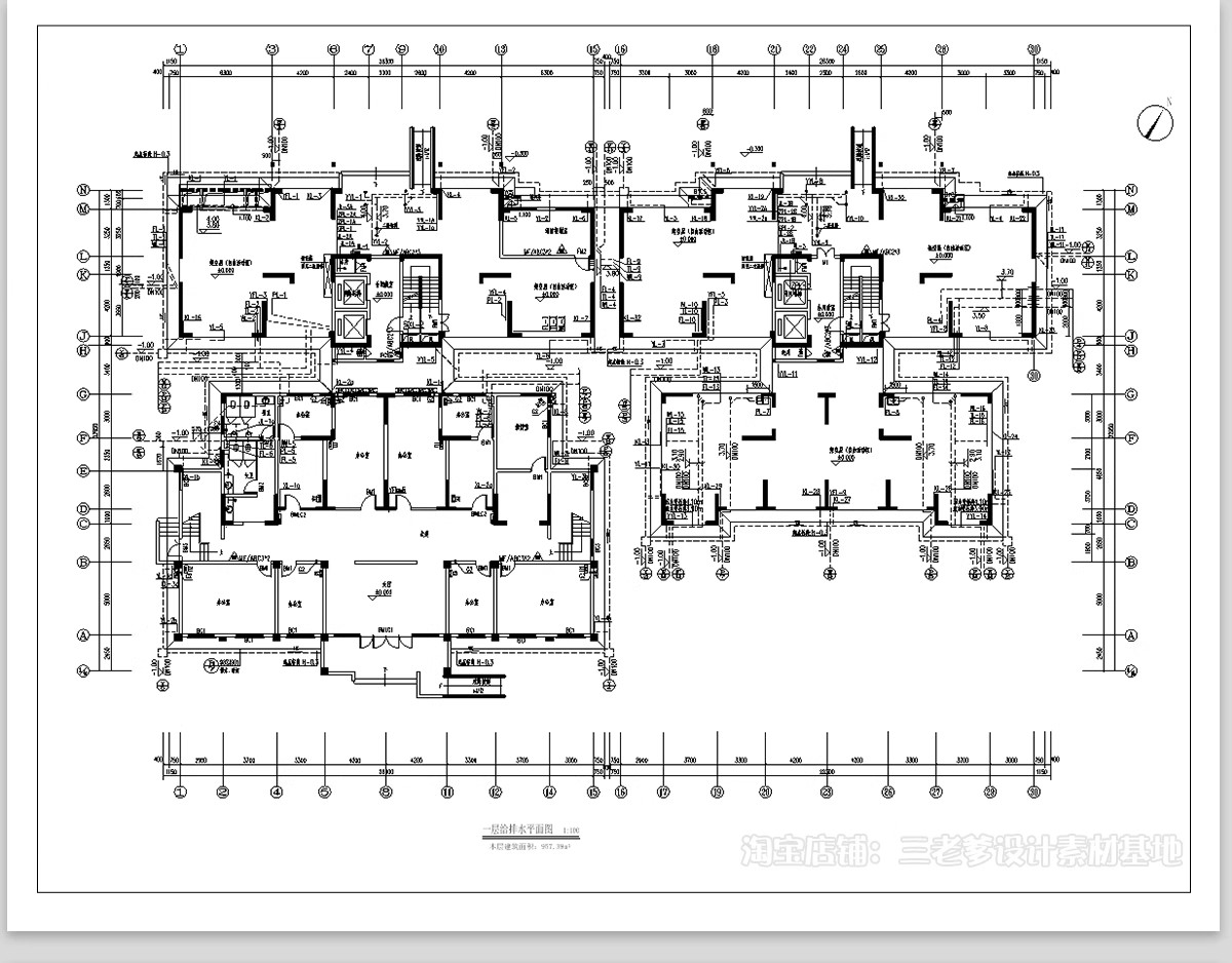图片[13]-消防给排水电气系统图CAD施工图 工装纸配电强弱电水电全套设计图-大怪兽分享