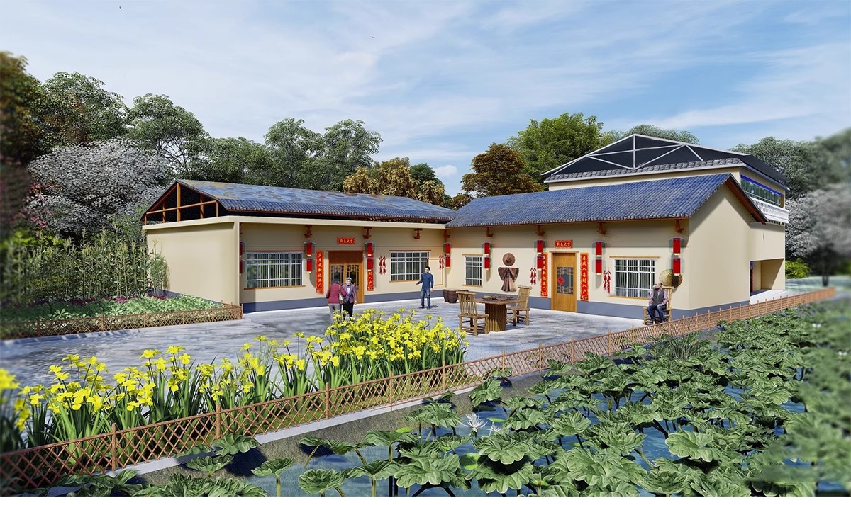 图片[13]-乡村住宅房屋建筑民居民房乡镇沿街楼房农村老房子改造su模型素材-大怪兽分享