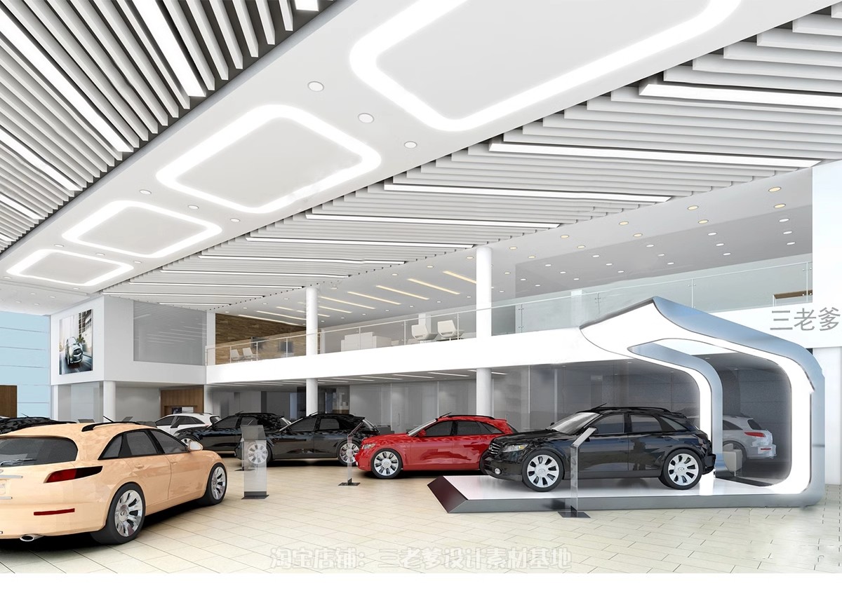 图片[13]-汽车展厅3d模型4S专卖店美容维修装修cad施工图设计3dmax效果图SU-大怪兽分享