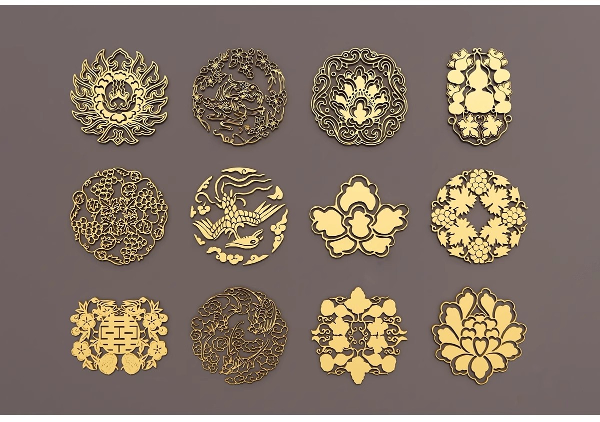 图片[13]-草图大师新中式角花角线花格窗花木雕金属镂空雕花窗镂花窗SU模型-大怪兽分享