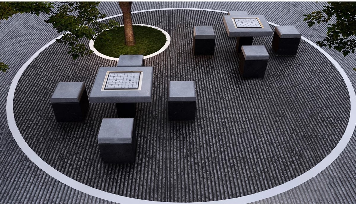图片[13]-公园住宅小区老年活动区棋牌休闲广场景观节点运动健身场地su模型-大怪兽分享