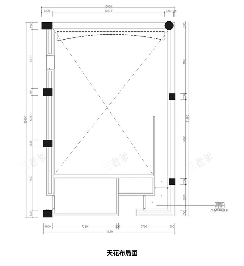 图片[13]-影剧院电影院剧场CAD平面布置方案文本建筑室内设计施工图纸素材-大怪兽分享