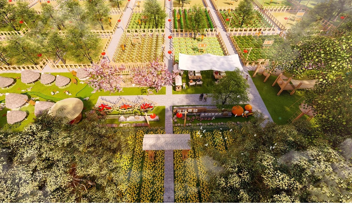 图片[13]-农村乡村田园庭院子蔬菜种植园农家乐菜地菜园栅栏草图大师SU模型-大怪兽分享