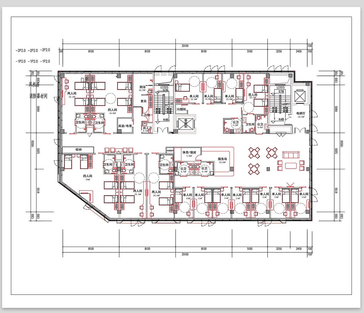 图片[13]-养老院社区养老服务中心建筑设计CAD施工图方案平面布置图PPT方案-大怪兽分享