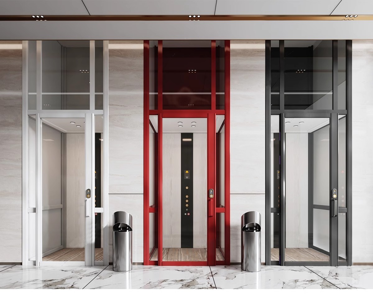 图片[13]-现代电梯门SU模型垂直升降客梯商场观光电梯玻璃货梯轿厢草图大师-大怪兽分享