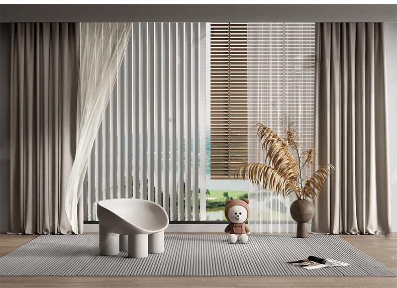 图片[47]-客厅卧室软装现代布艺罗马杆窗帘纱帘帷幔遮光拉帘SU模型草图大师-大怪兽分享