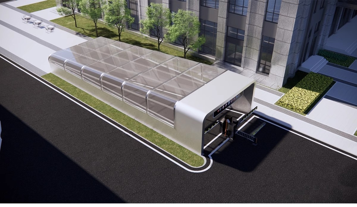图片[14]-小区景观构筑物住宅建筑地下停车库停车场出入口SU模型库草图大师-大怪兽分享
