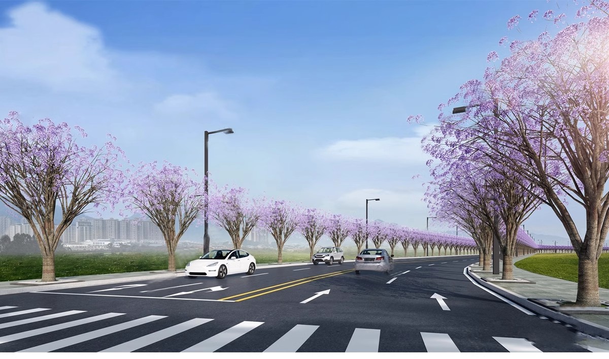 图片[14]-城市道路公路车行道斑马线地面指示线十字交通路口su模型草图大师-大怪兽分享