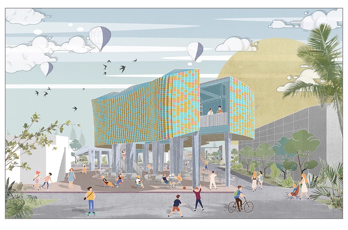 图片[13]-竞赛拼贴风高级灰景观园林建筑公园广场PS效果图素材PSD分层源件-大怪兽分享