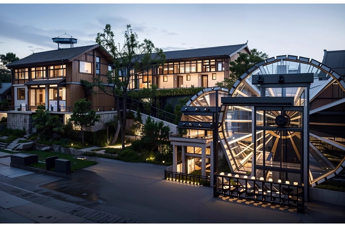 图片[14]-农村村庄落老房改造新中式景区民宿度假村美丽乡村SU模型草图大师-大怪兽分享