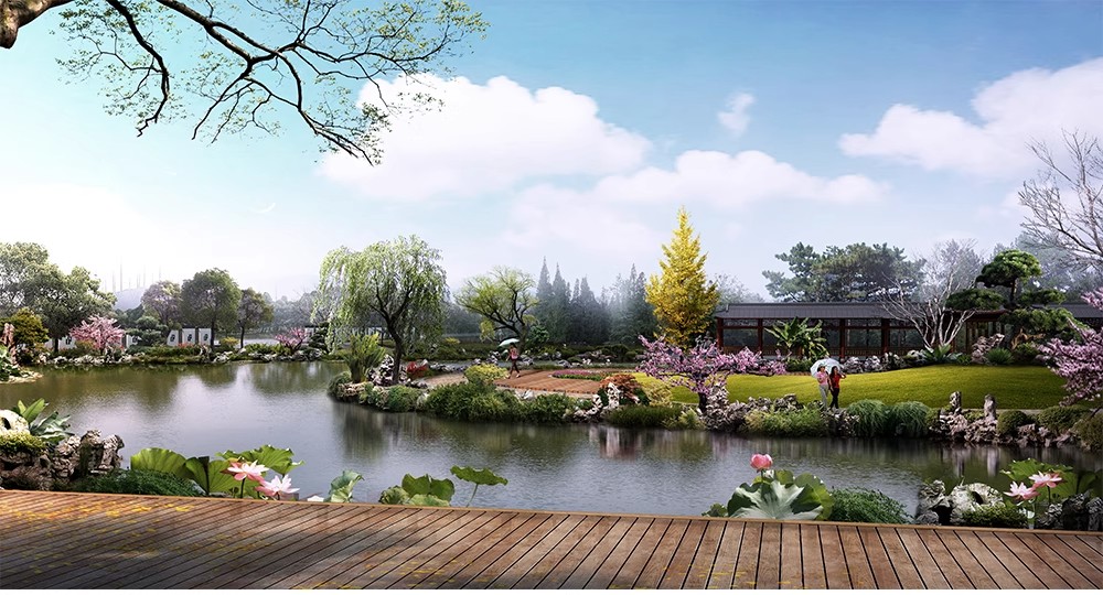 图片[14]-园林景观 PS湿地公园效果图psd分层后期素材透视图滨水滨河拼贴风-大怪兽分享