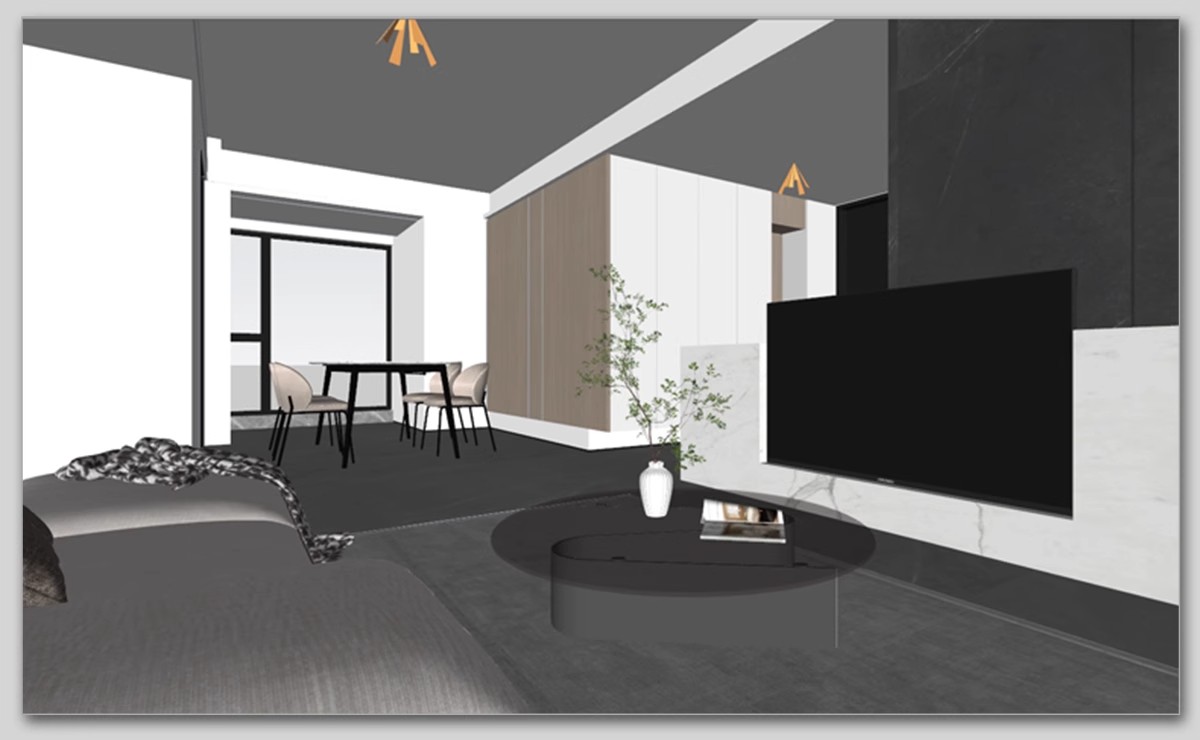 图片[12]-家装全套CAD施工图整套SU模型配套室内设计sketchup草图大师素材-大怪兽分享