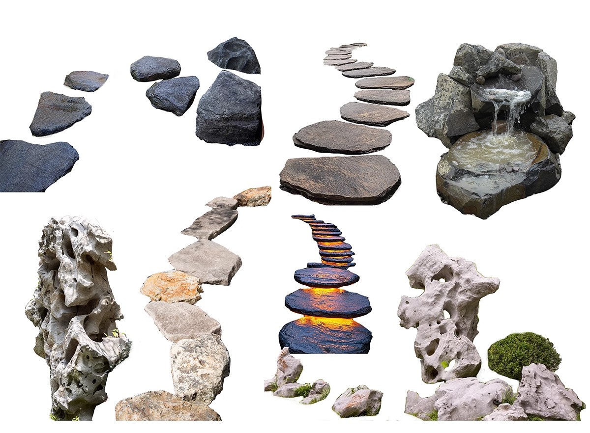 图片[14]-汀步平面彩平图psd素材公园庭院效果踏步石园林小路青石板PS拼贴-大怪兽分享