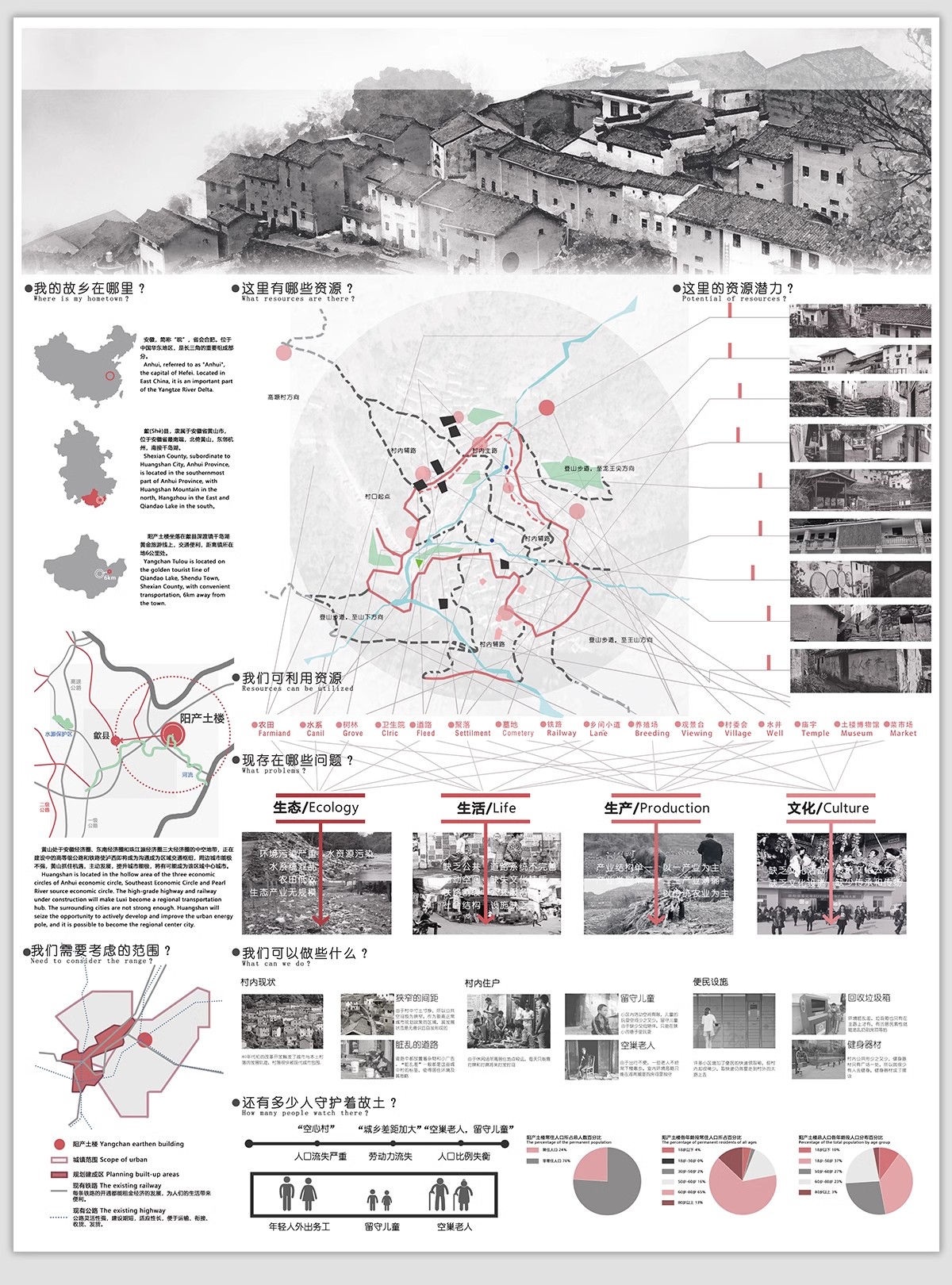 图片[14]-灰色调场地地块区位模板块 竞赛风现状景观前期分析图PSD分层素材-大怪兽分享