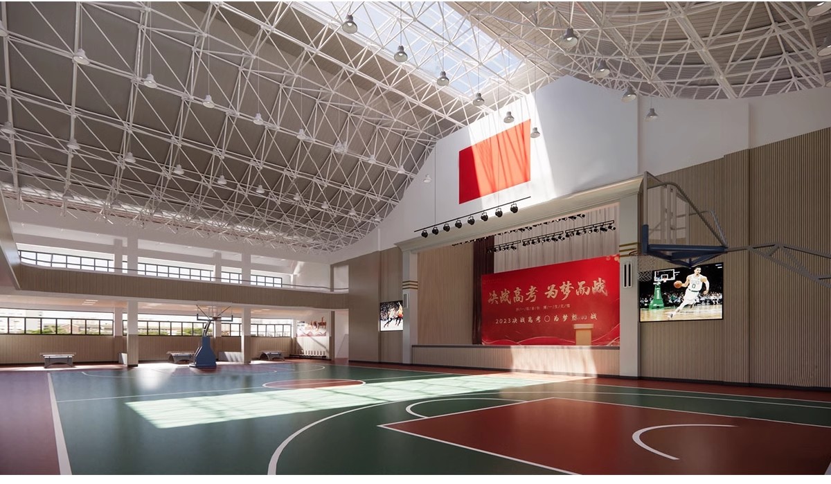 图片[14]-学校体育馆SU模型 室内运动场篮球馆网球游泳馆CAD施工图草图大师-大怪兽分享