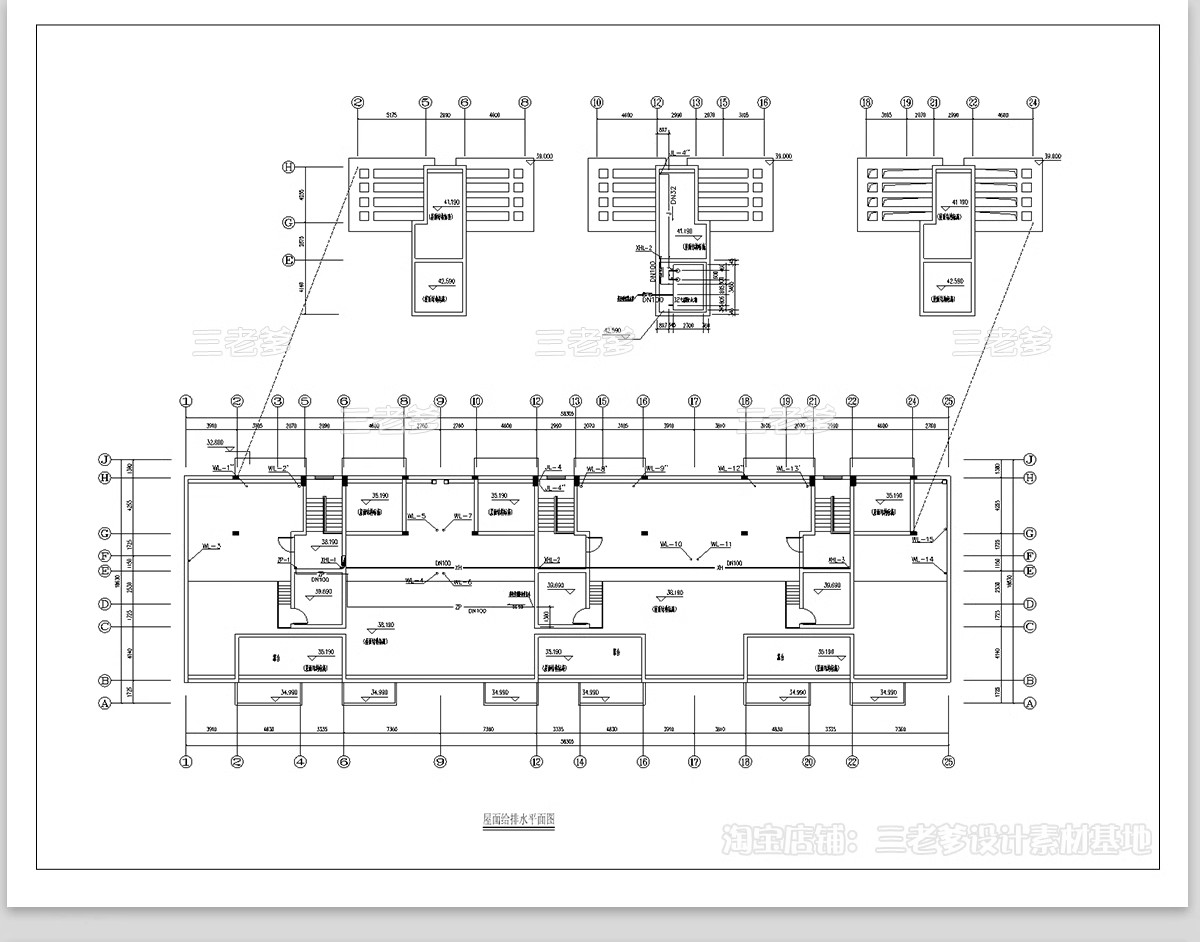 图片[14]-消防给排水电气系统图CAD施工图 工装纸配电强弱电水电全套设计图-大怪兽分享